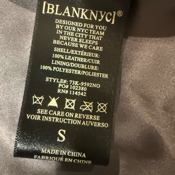 BLANKNYC Gray Faux Suede Moto Jacket Asymmetrical Zip Biker Size S - Picture 5 of 5